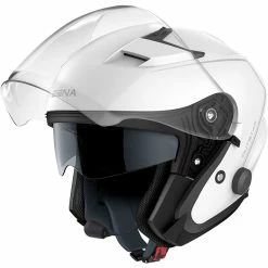 Discount ❤️ Plastic Sena Outstar Bluetooth Jet Helmet White 👍