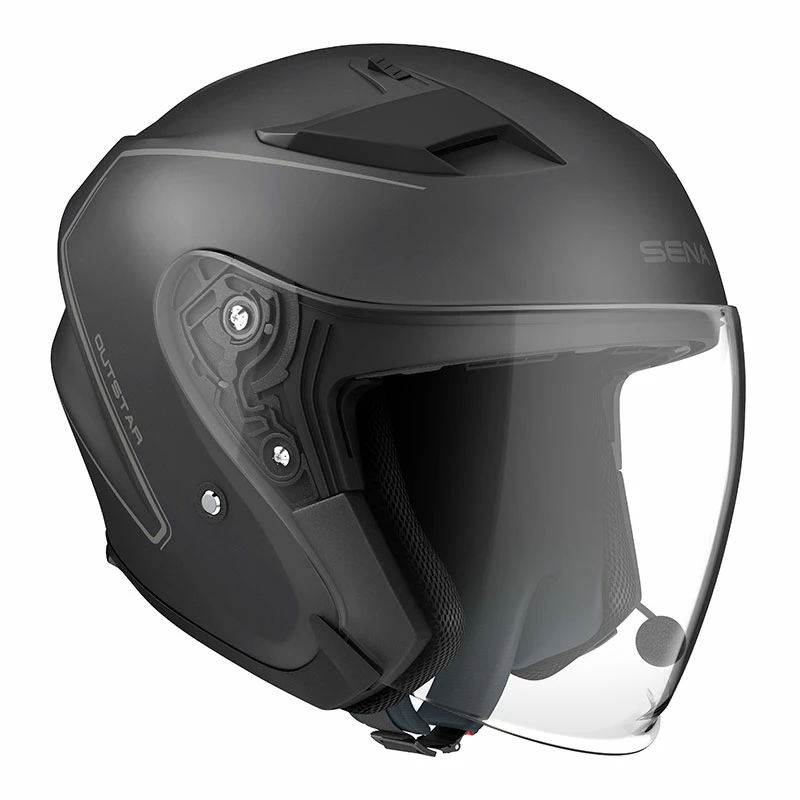 Top 10 🤩 Plastic Sena Outstar Bluetooth Jet Helmet Black Matt 🧨 2 Top 10 🤩 Plastic Sena Outstar Bluetooth Jet Helmet Black Matt 🧨 - Image 2