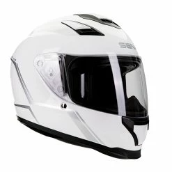 Budget ⭐ Fiber Sena Stryker Helmet White ✔️