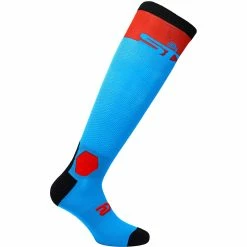 Promo 🔥 Six2 Long Racing 🧦 Socks Turquoise Red 💯