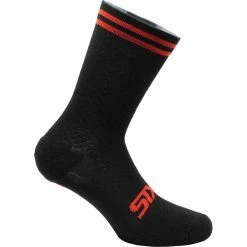 Hot Sale 🛒 Six2 Merinos 🧦 Socks Black Red Stripes ✔️