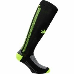 Best Sale 👏 Six2 Mot2 🧦 Socks Black Fluo Yellow ⌛