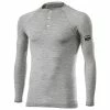Hot Sale 👏 Top Six2 Serafino Merinos 👕 Shirt Wool Grey 🥰