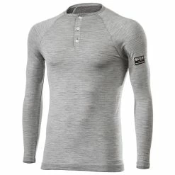Hot Sale 👏 Top Six2 Serafino Merinos 👕 Shirt Wool Grey 🥰